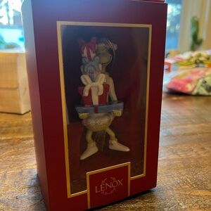 Lenox Green Holiday grinch Figurine